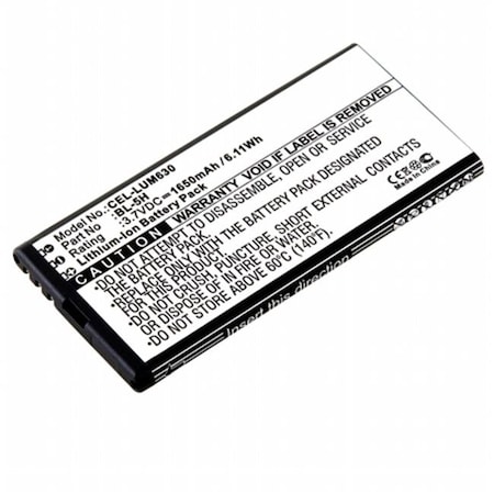 Dantona Dantona Industries CEL-LUM630 Replacement Cell Phone Battery for Nokia BL-5H CEL-LUM630